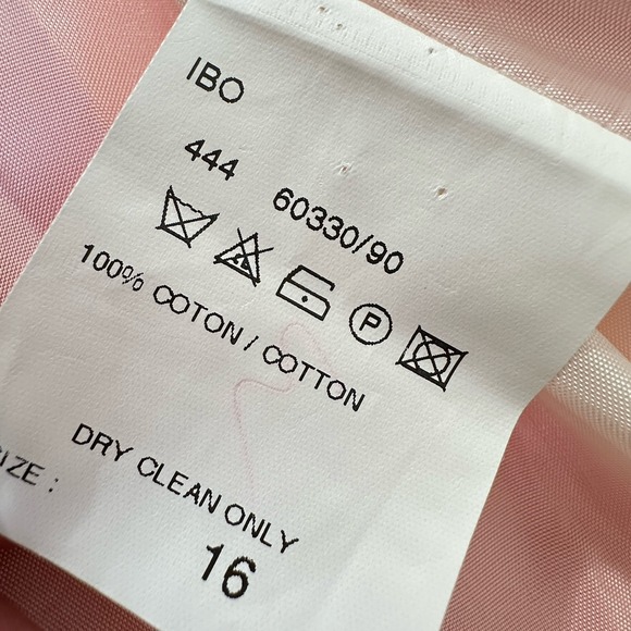 VTG Bernard Zins France Blazer Womens Sz 16 Cotton Lined Jacket Orange Coral EUC - Picture 8 of 12